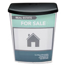 deflecto Outdoor Literature Box, 10w x 4.5d x 13.13h, Clear/Black