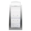 deflecto 3-Tier Literature Holder, Leaflet Size, 6.75w x 6.94d x 13.31h, Silver