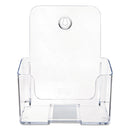 deflecto DocuHolder for Countertop/Wall-Mount, Booklet Size, 6.5w x 3.75d x 7.75h, Clear