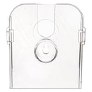 deflecto DocuHolder for Countertop/Wall-Mount w/Card Holder, 4.38w x 4.25d x 7.75h, Clear
