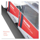 deflecto 3-Tier Literature Holder, Leaflet Size, 11.25w x 6.94d x 13.31h, Black