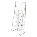 deflecto Stand-Tall Wall-Mount Literature Rack, Leaflet, 4.56w x 3.25d x 11.88h, Clear