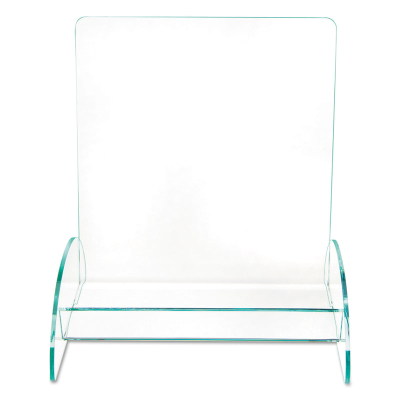 deflecto Euro-Style DocuHolder, Magazine Size, 9.81w x 6.31d x11h, Green Tinted