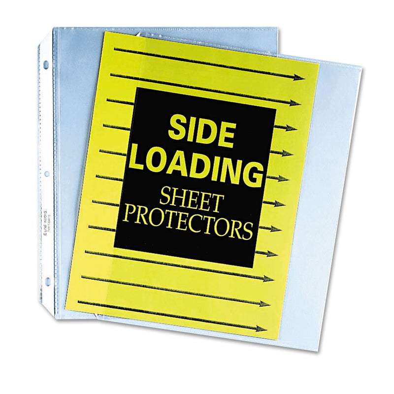 C-Line Side Loading Polypropylene Sheet Protectors, Clear, 2", 11 x 8.5, 50/Box