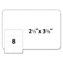 Avery Flexible Adhesive Name Badge Labels, 3.38 x 2.33, White, 160/Pack
