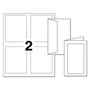 Avery Note Cards with Matching Envelopes, Inkjet, 80 lb, 4.25 x 5.5, Embossed Matte Ivory, 60 Cards, 2 Cards/Sheet, 30 Sheets/Pack