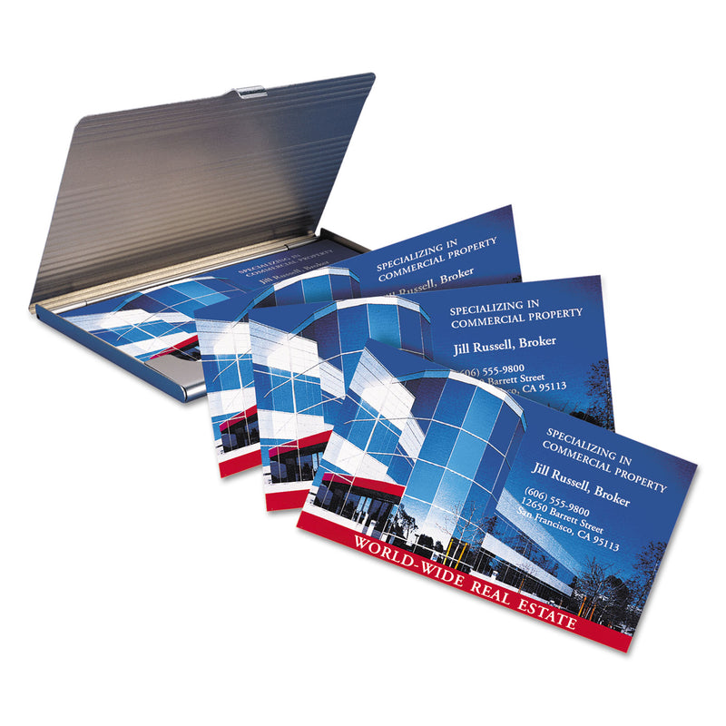 Avery Print-to-the-Edge Microperf Business Cards w/Sure Feed Technology, Color Laser, 2x3.5, White, 160 Cards, 8/Sheet,20 Sheets/PK
