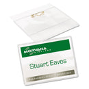 Avery Pin-Style Badge Holder with Laser/Inkjet Insert, Top Load, 4 x 3, White, 100/Box