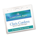 Avery Secure Top Heavy-Duty Badge Holders, Horizontal, 4w x 3h, Clear, 25/Pack