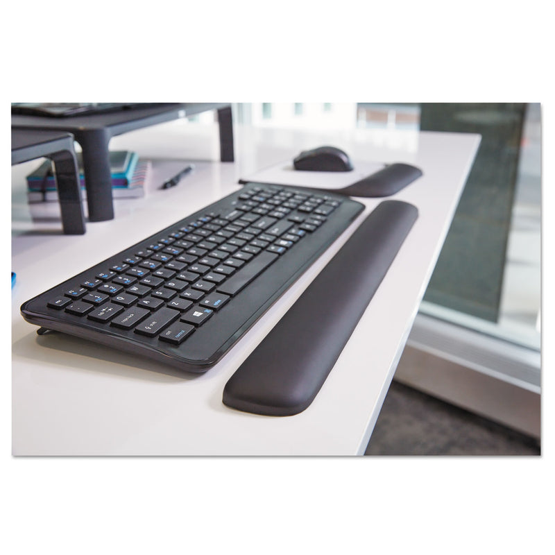 3M Gel Wrist Rest for Keyboards, 19 x 2, Black