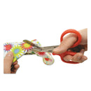 Westcott Stainless Steel Office Snips, 7" Long, 1.75" Cut Length, Red Offset Handle