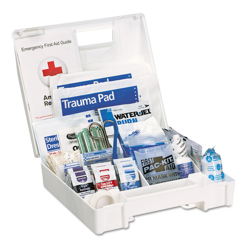 First Aid Only ANSI 2015 Compliant Class A+ Type I and II First Aid Kit for 25 People, 141 Pieces, Plastic Case