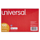 Universal Ruled Index Cards, 5 x 8, White, 100/Pack