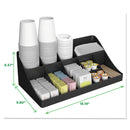 Mind Reader 11-Compartment Coffee Condiment Organizer, 18.25 x 6.63 x 9.78, Black