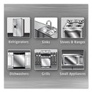 WEIMAN Stainless Steel Wipes, 7 x 8, 30/Canister, 4 Canisters/Carton