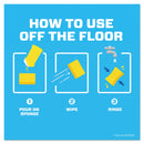 Mr. Clean Multipurpose Cleaning Solution with Febreze, 128 oz Bottle, Meadows and Rain Scent