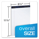 Ampad Gold Fibre Writing Pads, Wide/Legal Rule, 50 White 8.5 x 11.75 Sheets, 4/Pack
