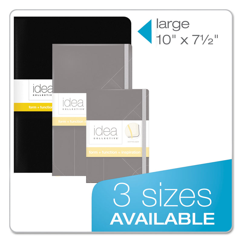 TOPS Idea Collective Journal, Soft Cover, 1 Subject, Wide/Legal Rule, Black Cover, 10 x 7.5, 48 Sheets, 2/Pack