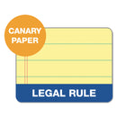 TOPS Docket Ruled Perforated Pads, Wide/Legal Rule, 50 Canary-Yellow 8.5 x 11.75 Sheets, 6/Pack