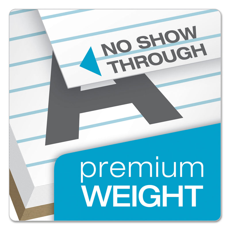 TOPS Docket Gold Ruled Perforated Pads, Wide/Legal Rule, 50 White 8.5 x 14 Sheets, 12/Pack