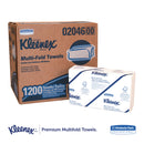 Kleenex Multi-Fold Paper Towels, Convenience, 9.2 x 9.4, White, 150/Pack, 8 Packs/Carton