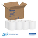 Scott Essential Hard Roll Towels for Business, Absorbency Pockets, 1.5" Core, 8 x 400 ft, White, 12 Rolls/Carton