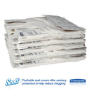 Scott Personal Seats Sanitary Toilet Seat Covers, 15 x 18, White, 125/Pack