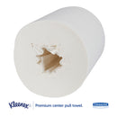 Kleenex Premiere Center-Pull Towels, Perforated, 1-Ply, 8 x 15, White, 250/Roll, 4 Rolls/Carton