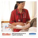 WypAll General Clean X60 Cloths, 1/4 Fold, 12.5 x 13, White, 76/Box, 12 Boxes/Carton