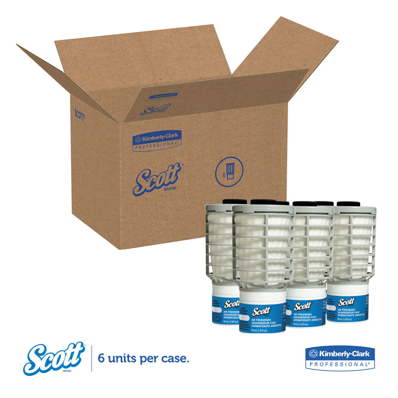 Scott Essential Continuous Air Freshener Refill, Ocean, 48 mL Cartridge, 6/Carton