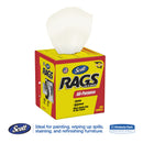 Scott Rags in a Box, POP-UP Box, 10 x 12, White, 200/Box, 8 Boxes/Carton