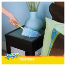 Swiffer Dusters Starter Kit, Dust Lock Fiber, 6" Handle, Blue/Yellow