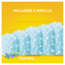 Swiffer Dusters Starter Kit, Dust Lock Fiber, 6" Handle, Blue/Yellow