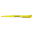 BIC Brite Liner Highlighter Value Pack, Yellow Ink, Chisel Tip, Yellow/Black Barrel, 24/Pack