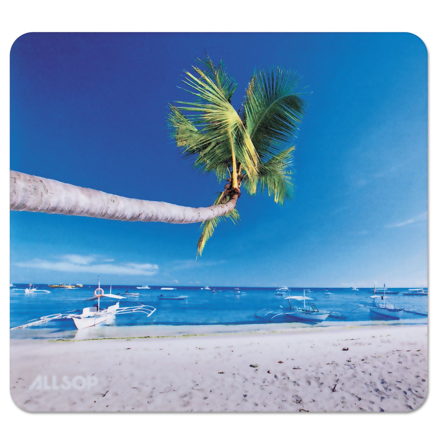 Naturesmart Mouse Pad, 8.5 x 8, Outrigger Beach Design by Allsop ASP31621