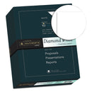 Southworth 25% Cotton Diamond White Business Paper, 95 Bright, 20 lb Bond Weight, 8.5 x 11, 500/Ream
