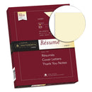 Southworth 100% Cotton Resume Paper, 24 lb Bond Weight, 8.5 x 11, Ivory, 100/Pack