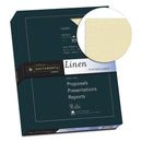 Southworth 25% Cotton Linen Business Paper, 32 lb Bond Weight, 8.5 x 11, Ivory, 250/Pack