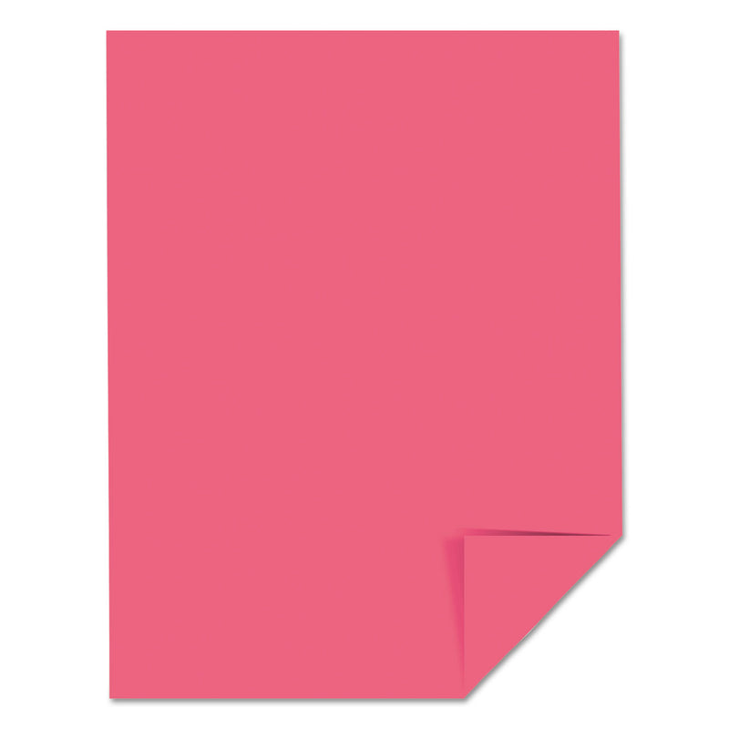 Astrobrights Color Cardstock, 65 lb Cover Weight, 8.5 x 11, Plasma Pink, 250/Pack