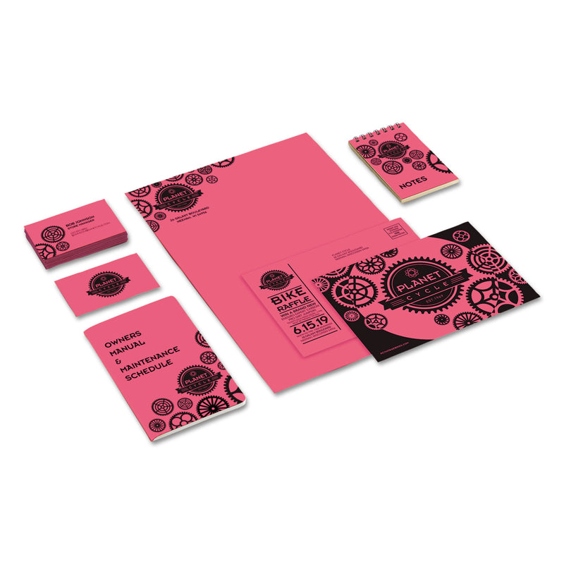 Astrobrights Color Cardstock, 65 lb Cover Weight, 8.5 x 11, Plasma Pink, 250/Pack