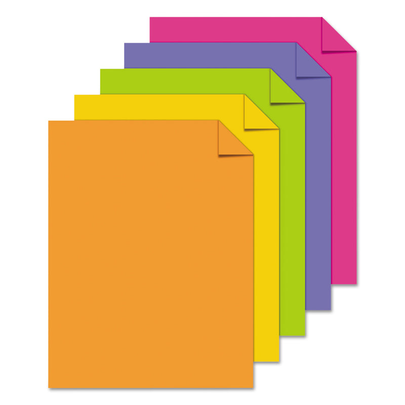 Astrobrights Color Cardstock -"Happy" Assortment, 65 lb Cover Weight, 8.5 x 11, Assorted, 250/Pack