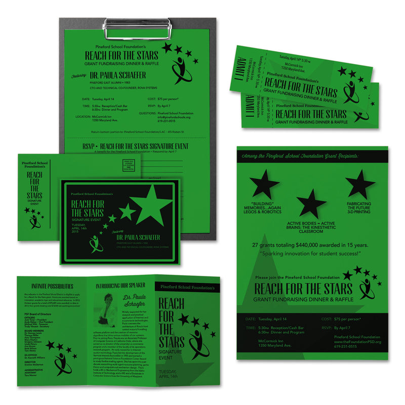 Astrobrights Color Cardstock, 65 lb Cover Weight, 8.5 x 11, Gamma Green, 250/Pack