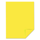 Astrobrights Color Cardstock, 65 lb Cover Weight, 8.5 x 11, Lift-Off Lemon, 250/Pack
