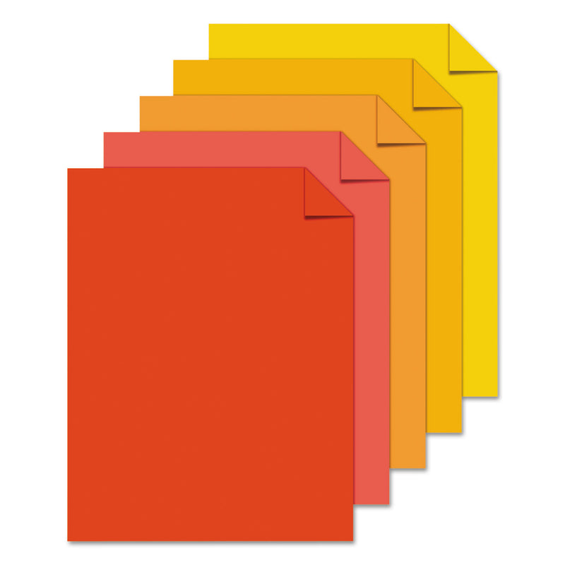 Astrobrights Color Paper - "Warm" Assortment, 24 lb Bond Weight, 8.5 x 11, Assorted Warm Colors, 500/Ream