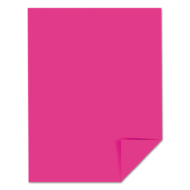 Astrobrights Color Cardstock, 65 lb Cover Weight, 8.5 x 11, Fireball Fuchsia, 250/Pack