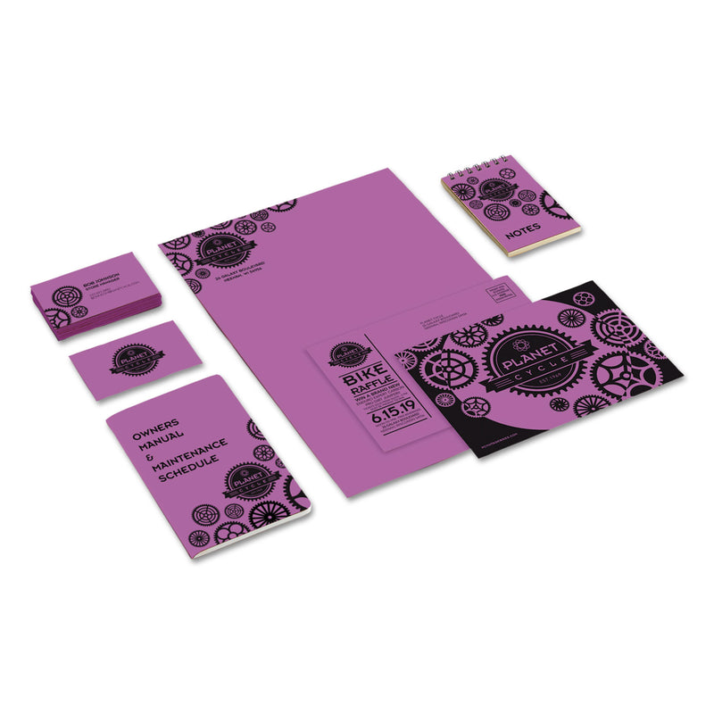 Astrobrights Color Cardstock, 65 lb Cover Weight, 8.5 x 11, Planetary Purple, 250/Pack