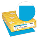 Neenah Paper Exact Brights Paper, 20 lb Bond Weight, 8.5 x 11, Bright Blue, 500/Ream