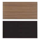 Alera Reversible Laminate Table Top, Rectangular, 47.63w x 23.63d, Espresso/Walnut
