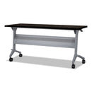 Safco Flip-n-Go Table Top, Rectangular, 60w x 24d, Mocha