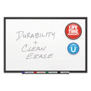 Quartet Classic Porcelain Magnetic Whiteboard, 36 x 24, Black Aluminum Frame